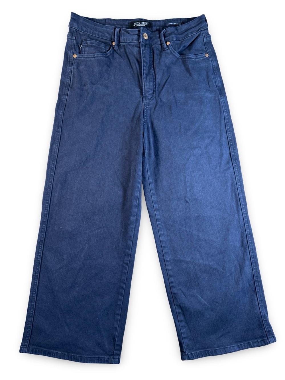 Judy Blue Dark Wash High-Rise Wide Leg Denim Jeans‎ Women's Size 11/30 Stretch